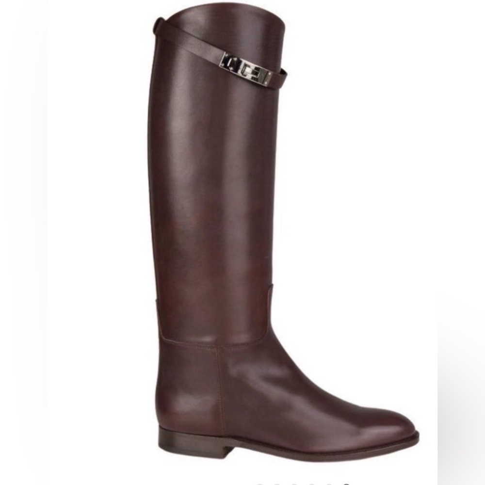 HERMES Brown Leather Jumping Boots / Riding boots